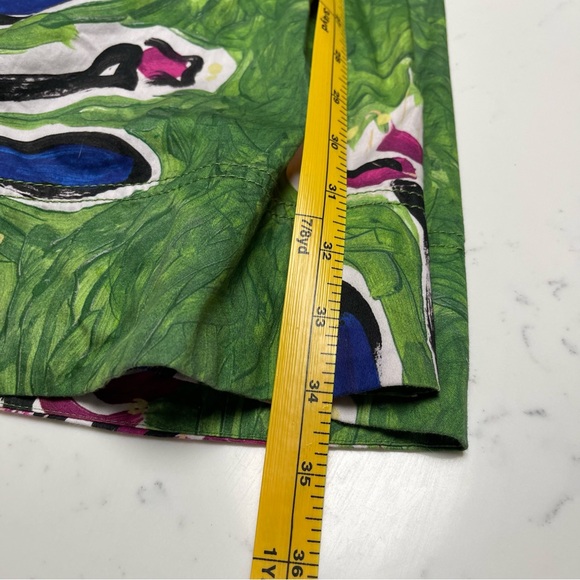 Aje Zorina Native Gumnut Green Floral Tie Midi Dress Womens Size 8 - Picture 15 of 15